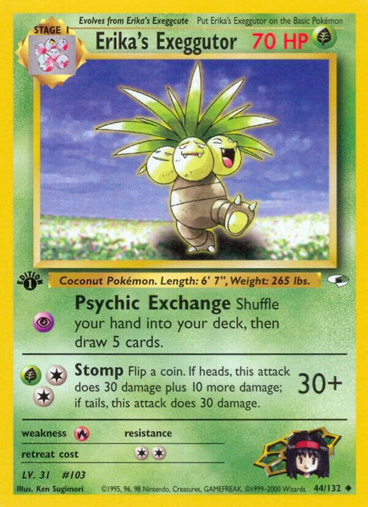 Pokemon Erika's Exeggutor 44/132 Gym Heroes