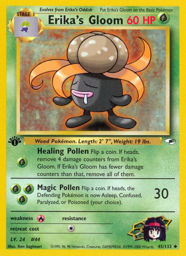 Pokemon Erika's Gloom 45/132 Gym Heroes