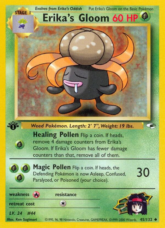 Pokemon Erika's Gloom 45/132 Gym Heroes