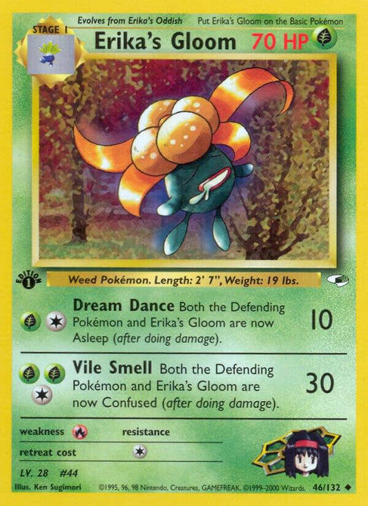 Pokemon Erika's Gloom 46/132 Gym Heroes
