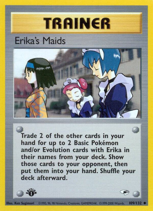 Pokemon Erika's Maids 109/132 Gym Heroes