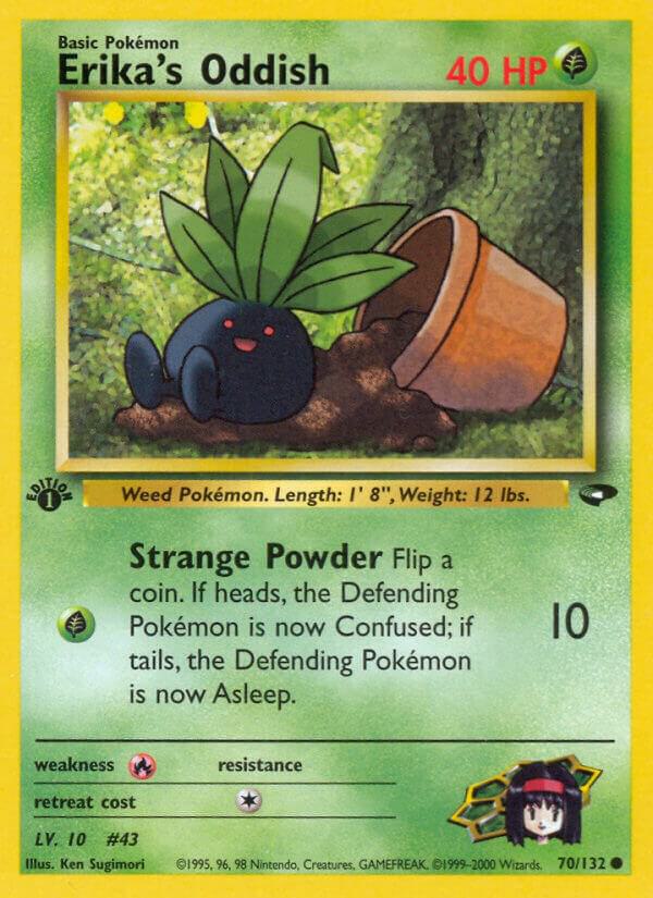 Pokemon  Erika's Oddish 70/132 Gym Challenge