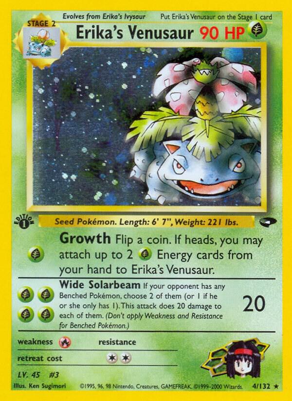 Pokemon  Erika's Venusaur 4/132 Gym Challenge