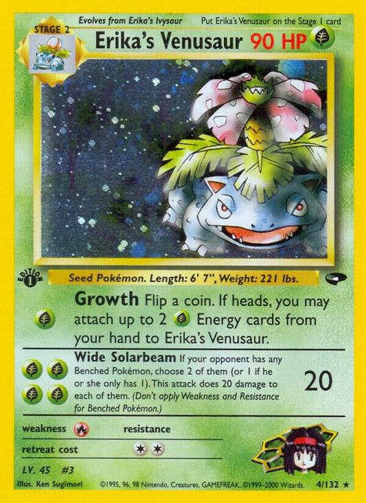 Pokemon  Erika's Venusaur 4/132 Gym Challenge