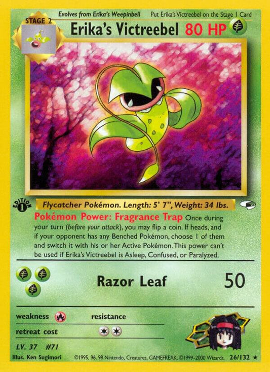 Pokemon Erika's Victreebel 26/132 Gym Heroes