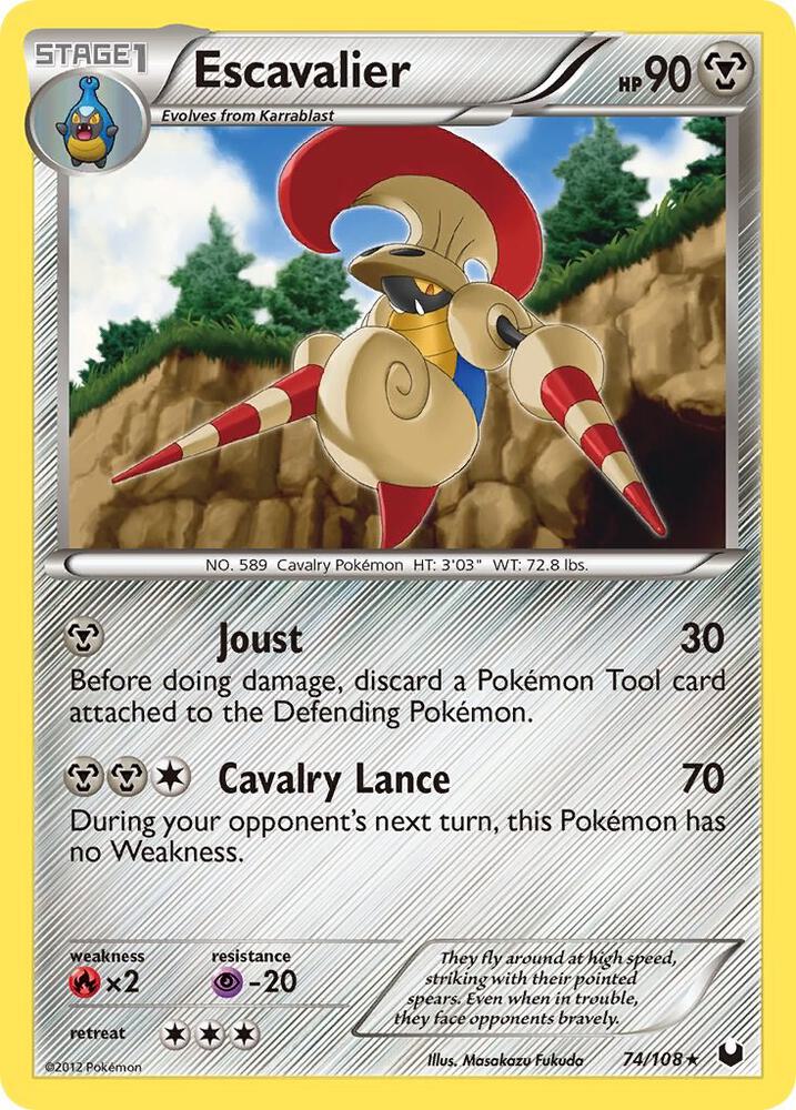 Pokemon Escavalier 74/108 Dark Explorers