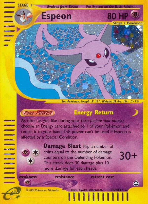 Pokemon Espeon H9/147 Aquapolis