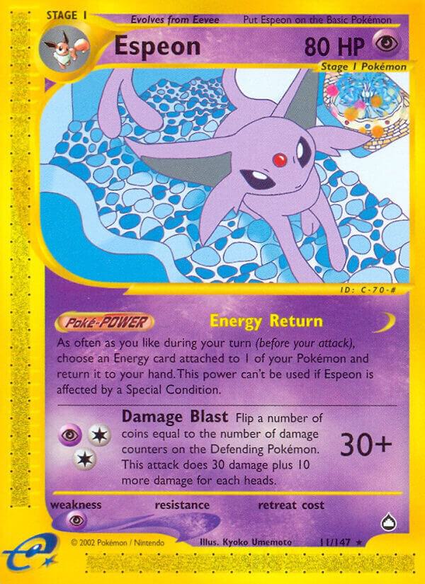 Pokemon Espeon 11/147 Aquapolis