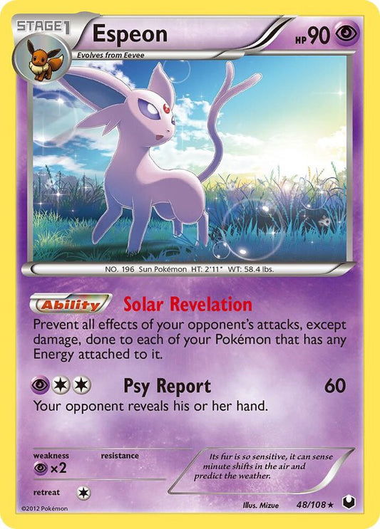 Pokemon Espeon 48/108 Dark Explorers