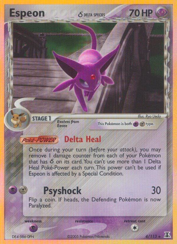Pokemon Espeon δ 4/113 Delta Species