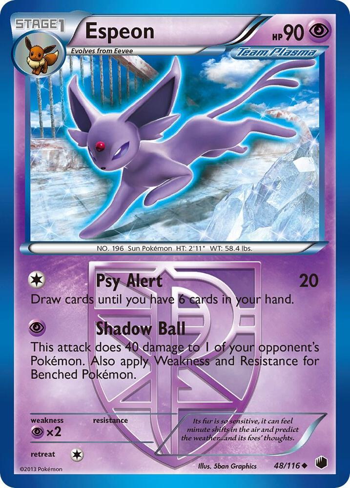 Pokemon Espeon 48/116 Plasma Freeze