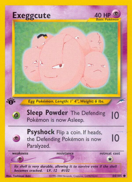 Pokemon Exeggcute 64/105 Neo Destiny