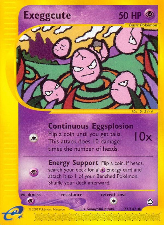 Pokemon Exeggcute 77/147 Aquapolis