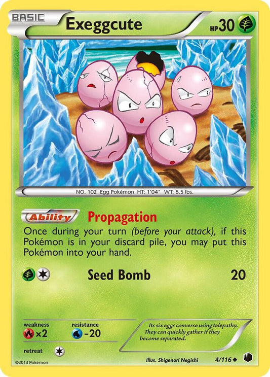 Pokemon Exeggcute 4/116 Plasma Freeze