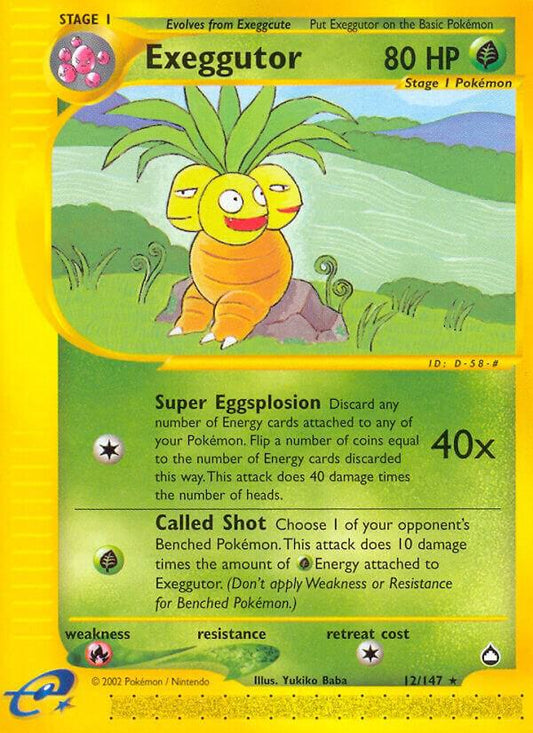 Pokemon Exeggutor 12/147 Aquapolis