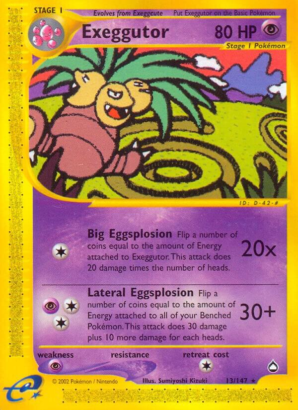 Pokemon Exeggutor 13/147 Aquapolis
