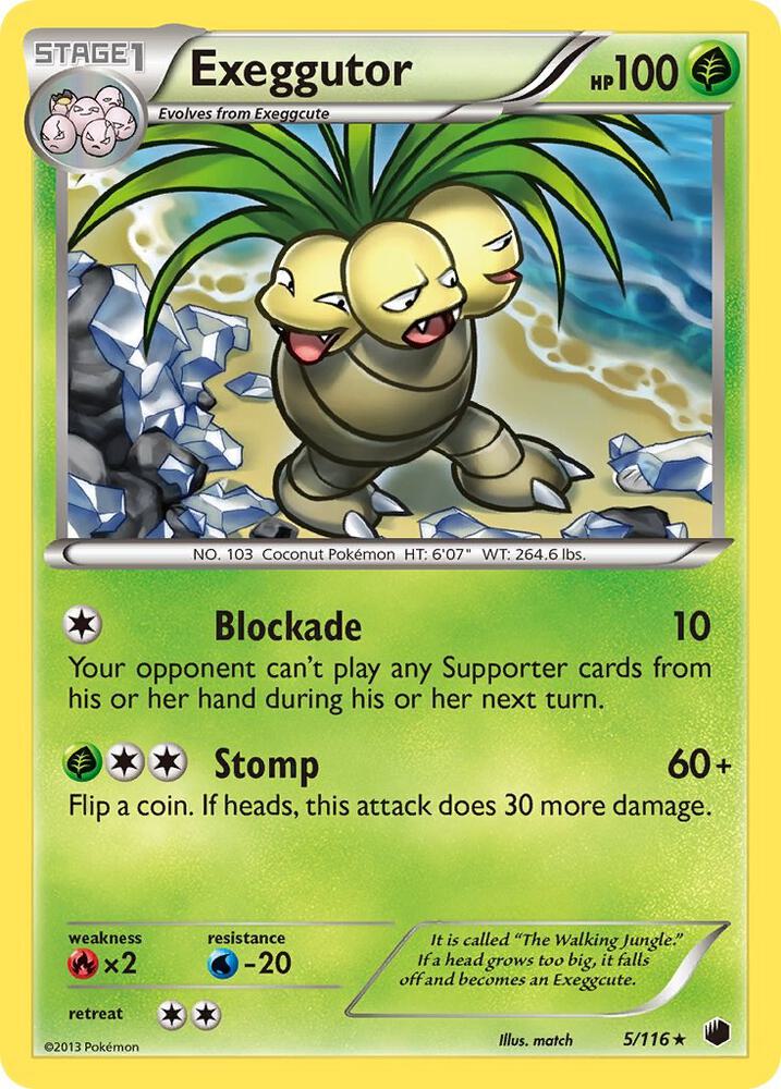 Pokemon Exeggutor 5/116 Plasma Freeze