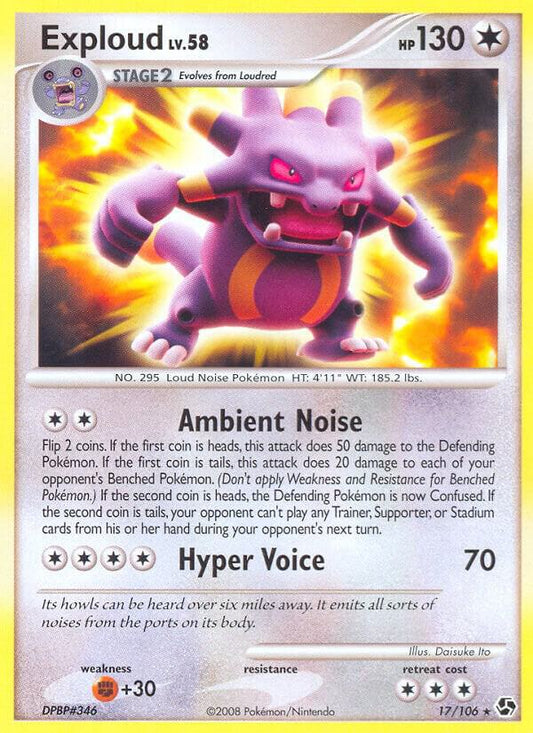 Pokemon Exploud 17/106 Great Encounters