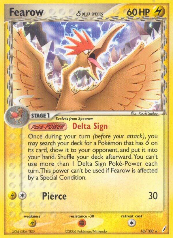 Pokemon Fearow δ 18/100 Crystal Guardians