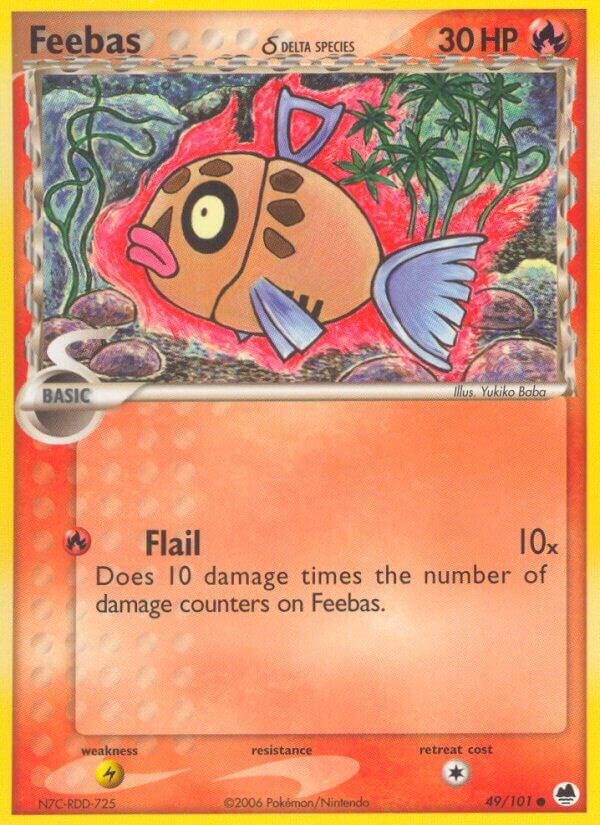 Pokemon Feebas δ 49/101 Dragon Frontiers