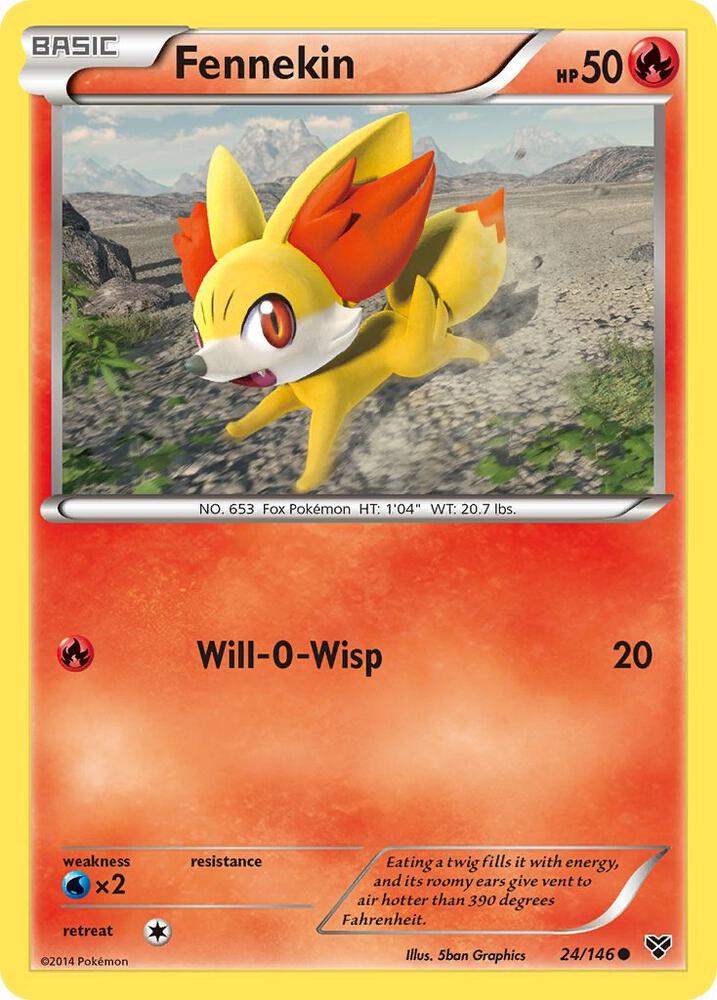 Pokemon Fennekin 24/146 XY