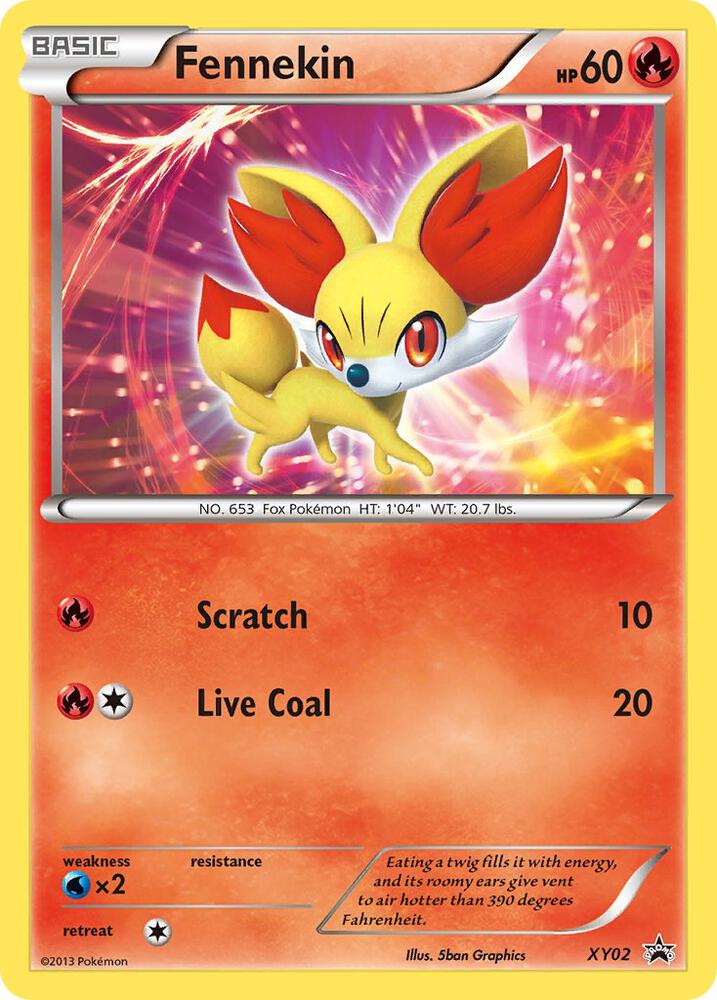 Pokemon Fennekin XY02 XY Black Star Promos