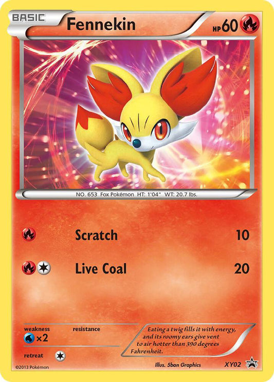 Pokemon Fennekin XY02 XY Black Star Promos