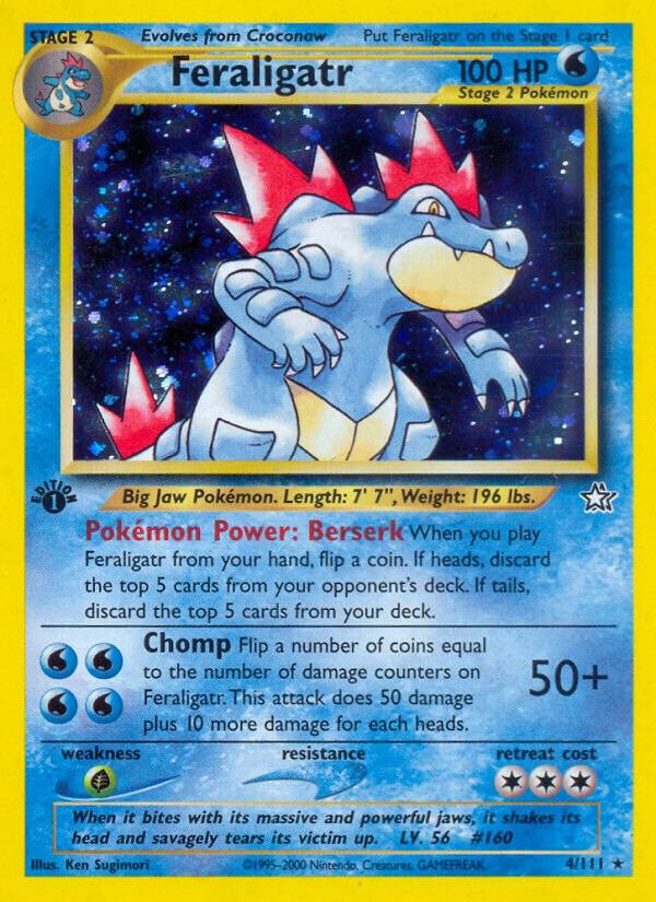 Pokemon Feraligatr # 4 Neo Genesis