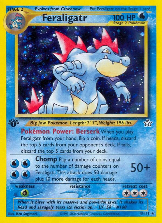 Pokemon Feraligatr # 4 Neo Genesis