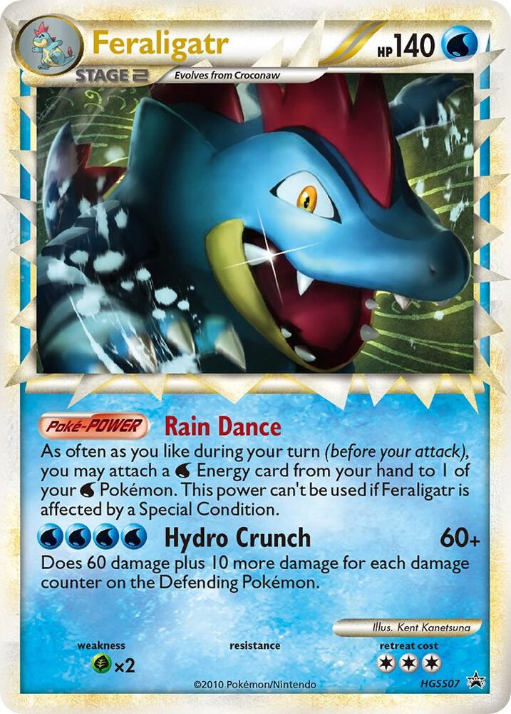 Pokemon Feraligatr HGSS07 HGSS Black Star Promos