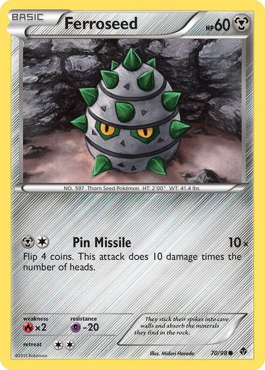 Pokemon Ferroseed 70/98 Emerging Powers
