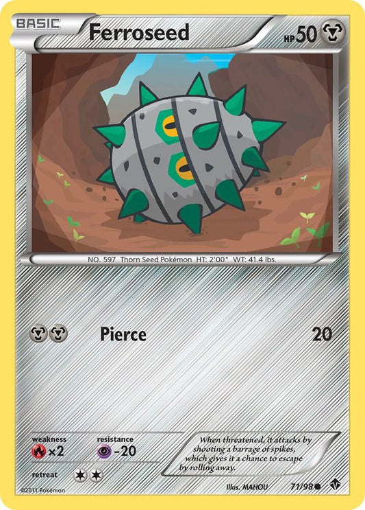 Pokemon Ferroseed 71/98 Emerging Powers