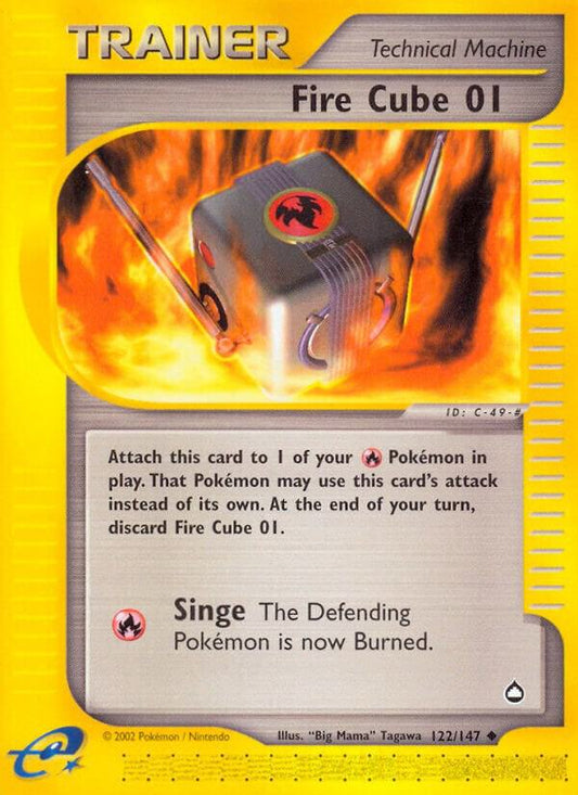 Pokemon Fire Cube 01 122/147 Aquapolis