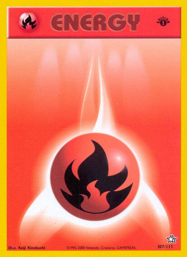 Pokemon Fire Energy # 107 Neo Genesis
