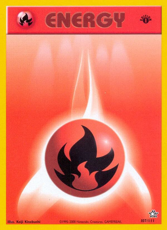 Pokemon Fire Energy # 107 Neo Genesis