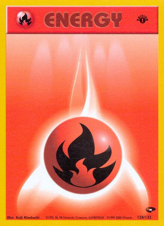Pokemon  Fire Energy 128/132 Gym Challenge