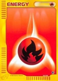 Pokemon Fire Energy 161/165 Expedition Base Set