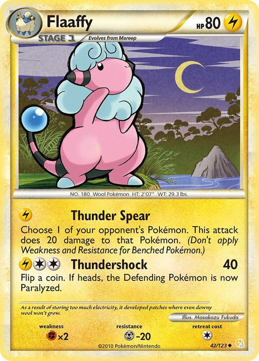 Pokemon Flaaffy 42/123 HeartGold & SoulSilver