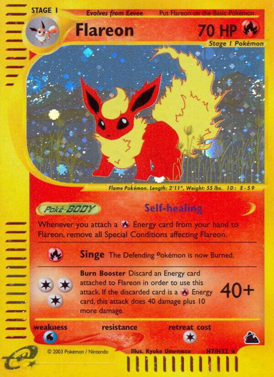 Pokemon Flareon H7/144 Skyridge