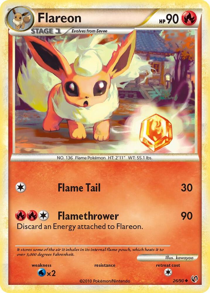 Pokemon Flareon 26/90 Undaunted