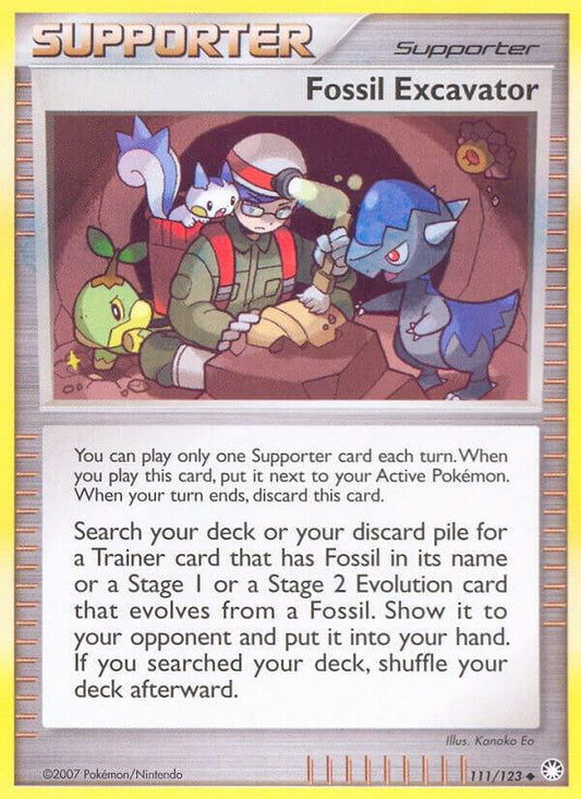 Pokemon Fossil Excavator 111/123 Mysterious Treasures