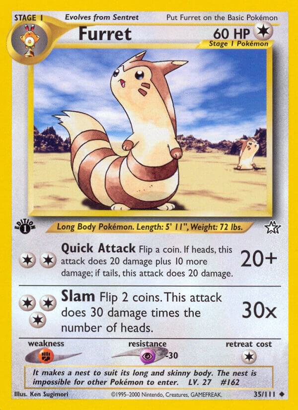 Pokemon Furret # 35 Neo Genesis