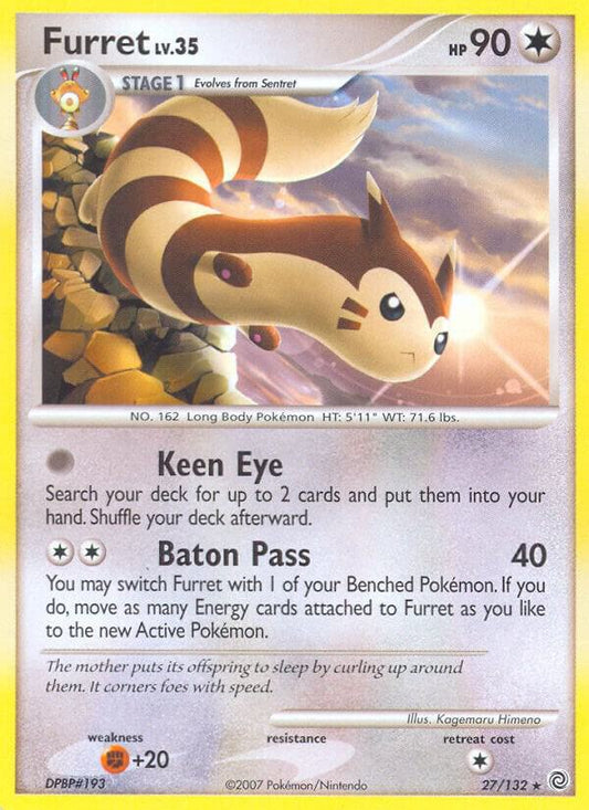 Pokemon Furret 27/132 Secret Wonders