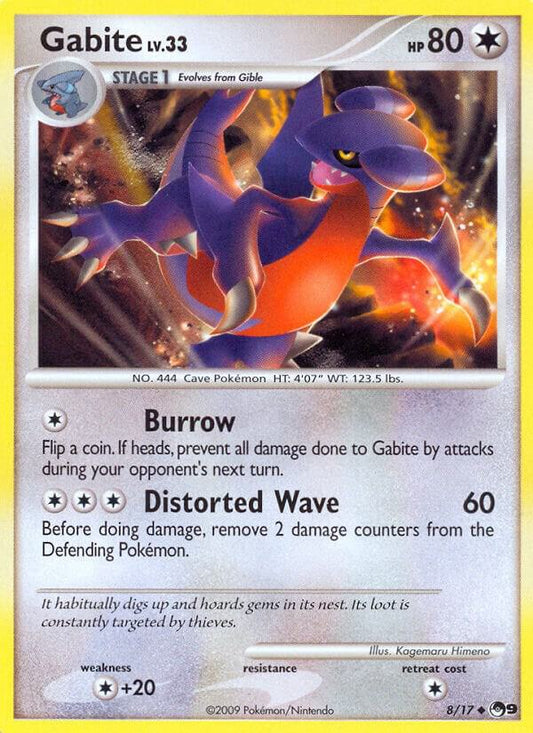 Pokemon Gabite 8/17 POP Series 9