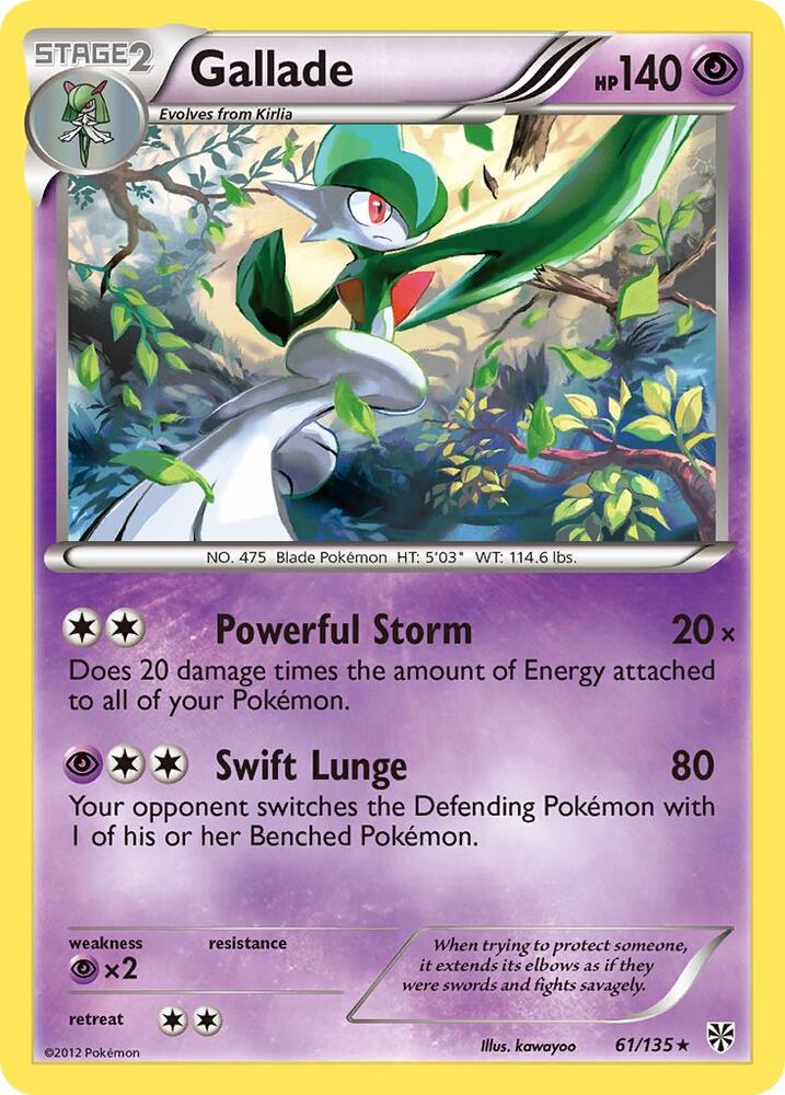 Pokemon Gallade 61/135 Plasma Storm