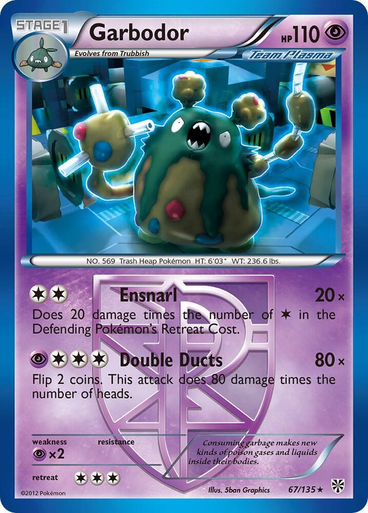 Pokemon Garbodor 67/135 Plasma Storm