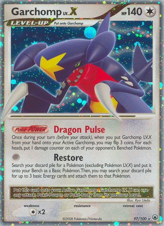 Pokemon Garchomp LV.X 97/100 Majestic Dawn