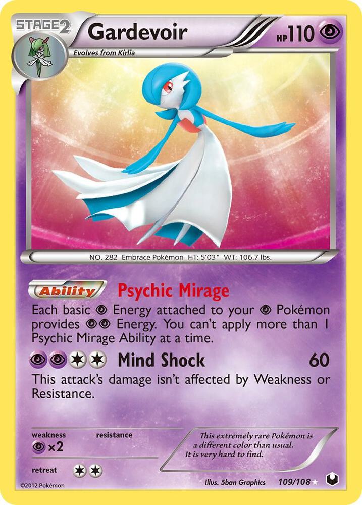 Pokemon Gardevoir 109/108 Dark Explorers