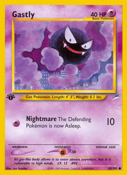 Pokemon Gastly 65/105 Neo Destiny