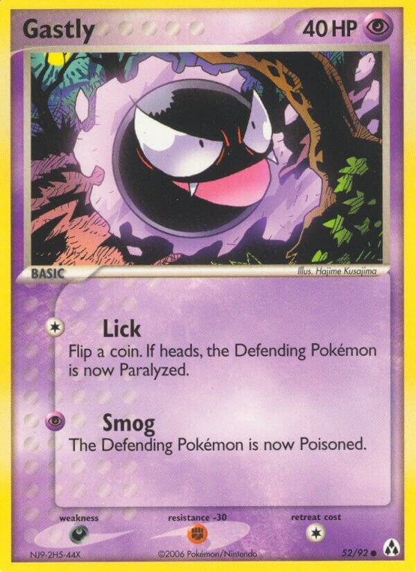 Pokemon Gastly 52/92 Legend Maker